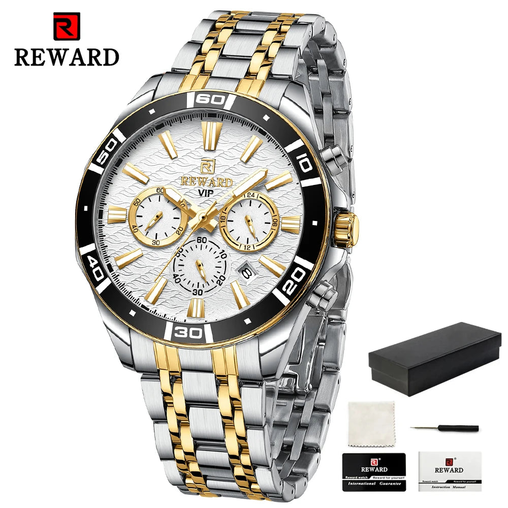 Le Chronographe Royal – Édition Acier (Argent & Or)