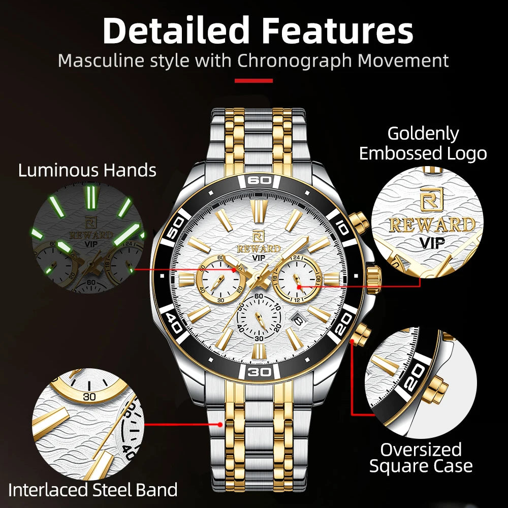 Le Chronographe Royal – Édition Acier (Argent & Or)