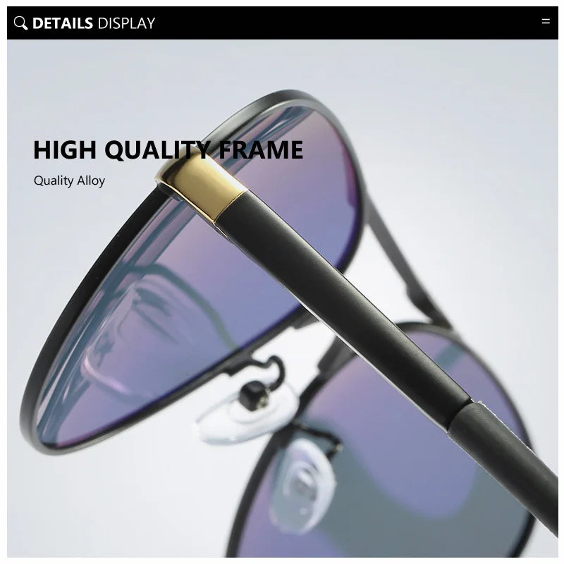 Lunettes Aviateur "Horizon Stealth" - Verres Polarisés HD