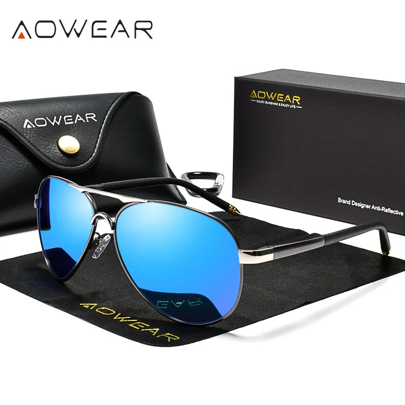 Lunettes Aviateur "Horizon Stealth" - Verres Polarisés HD
