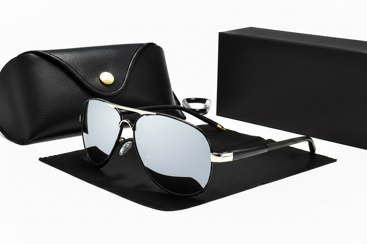 Lunettes Aviateur "Horizon Stealth" - Verres Polarisés HD