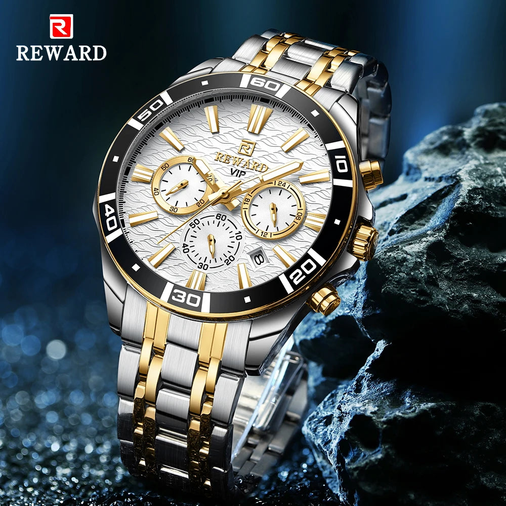 Le Chronographe Royal – Édition Acier (Argent & Or)
