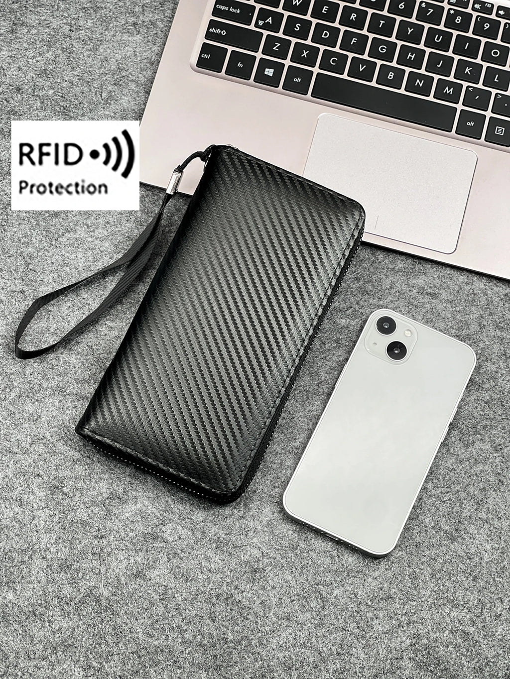 Pochette Longue Executive – Édition Carbon Clutch
