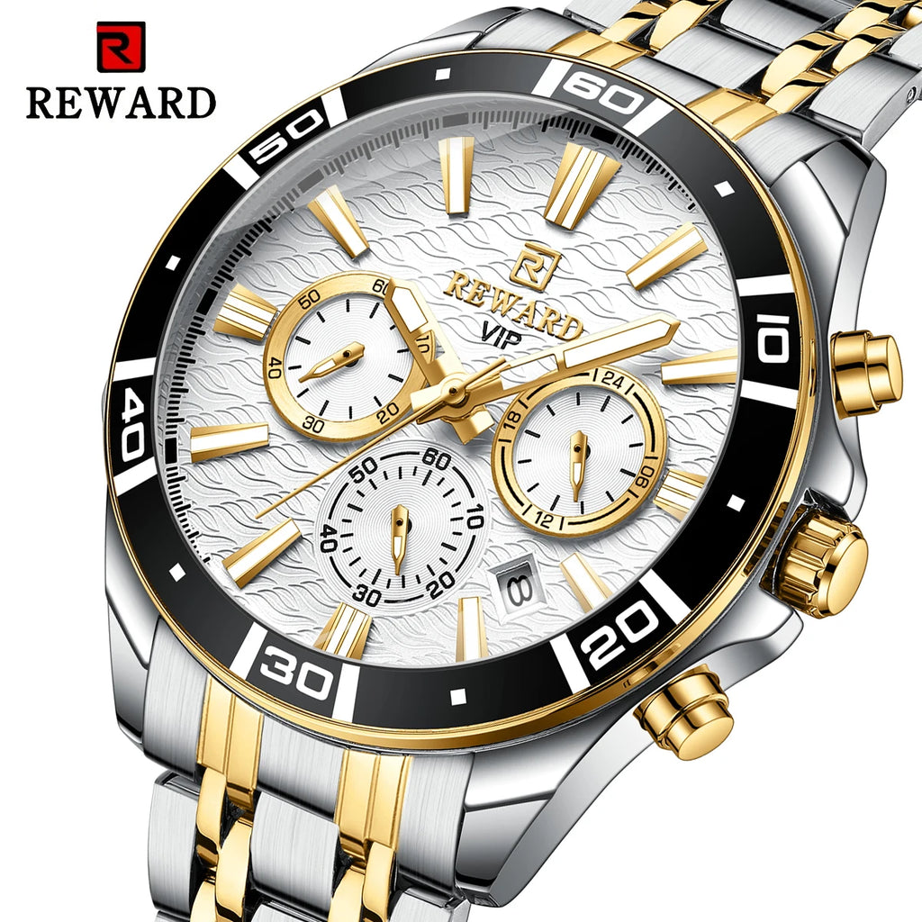 Le Chronographe Royal – Édition Acier (Argent & Or)